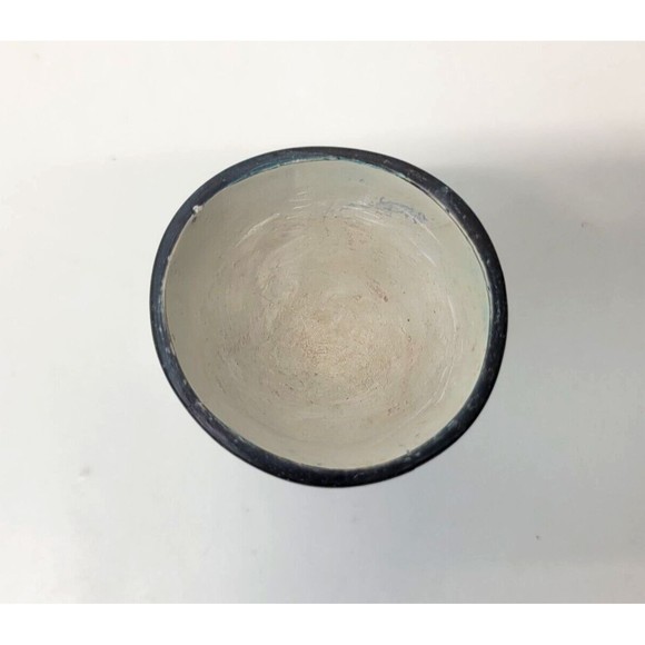 Vintage Stone Egg Cup Kenya Rhino Africa Safari Savanna Hand Carved Etched 3" - Picture 9 of 10